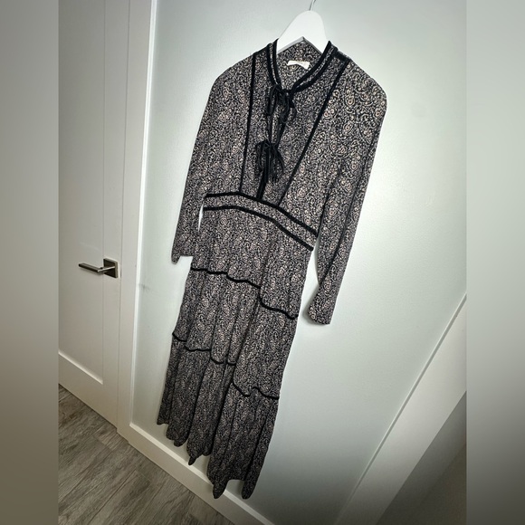 Doen Elix Black Prairie Paisley Dress in Small - Picture 12 of 16